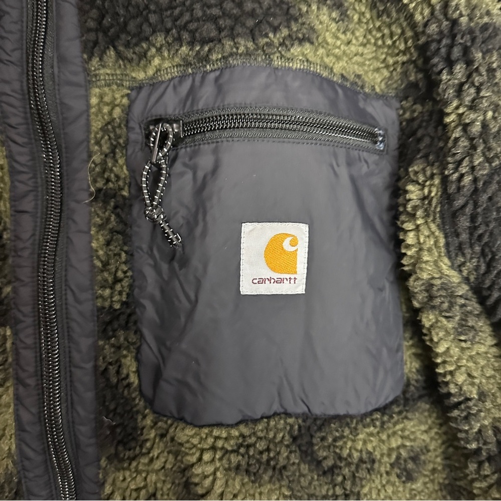 Carhartt Work In Progress Camo Sherpa Jacket Size XL - Picture 5 of 11